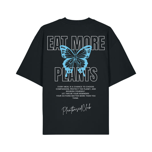'Butterfly' Eat more plants - Oversized T-Shirt