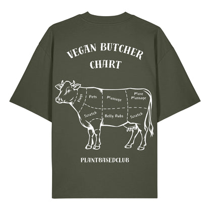 Vegan Butcher Chart - Oversized T-Shirt