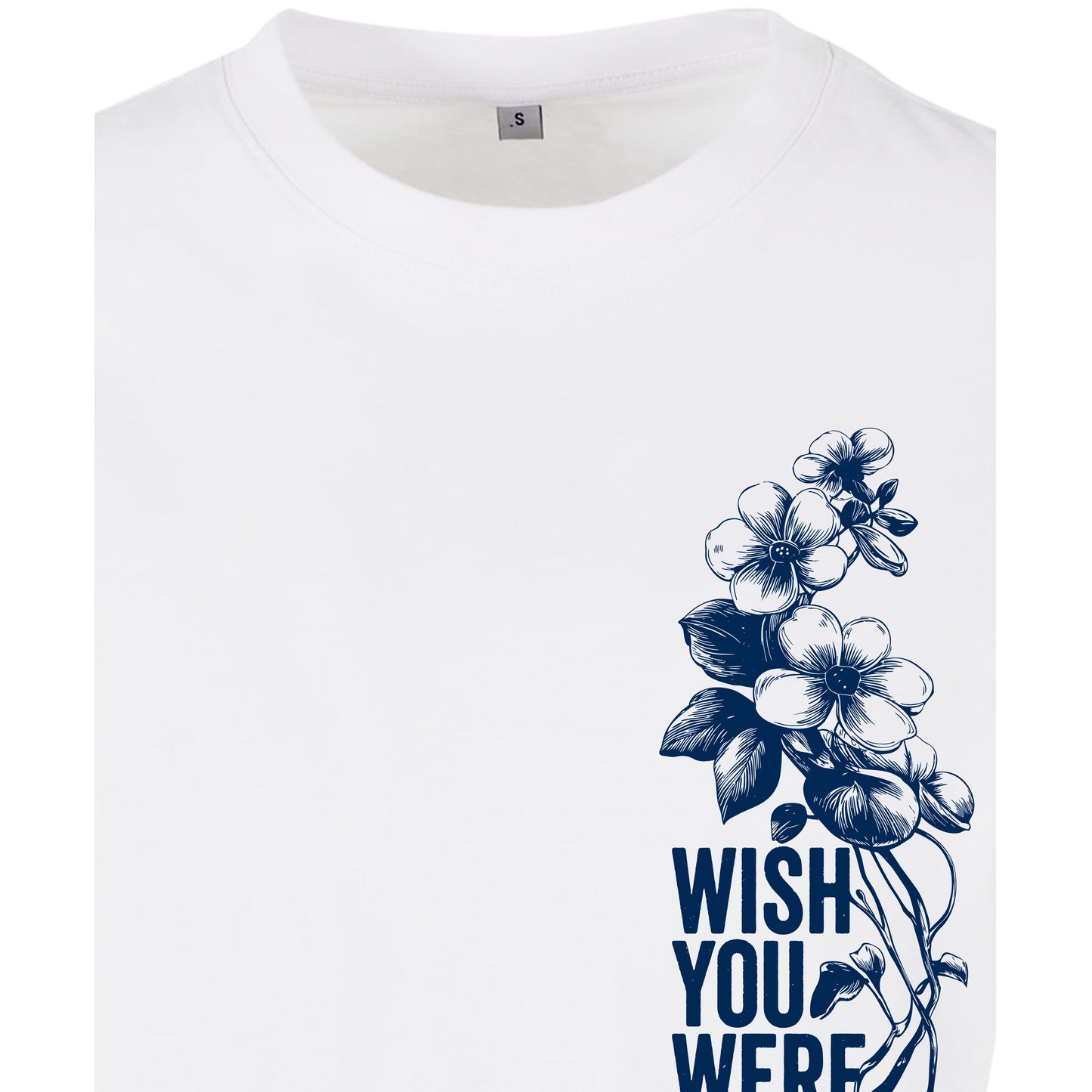 Wish you were Vegan - Oversized Crop Top