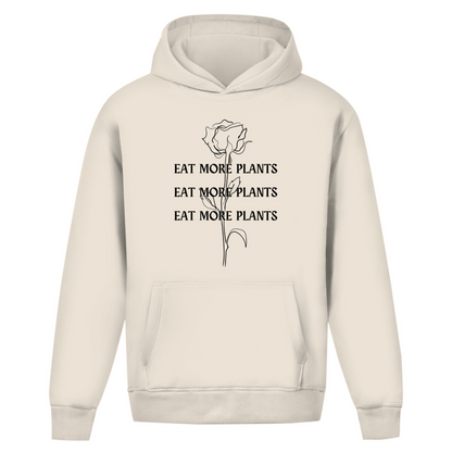 Mangez plus de plantes - Sweat à capuche surdimensionné (unisexe)