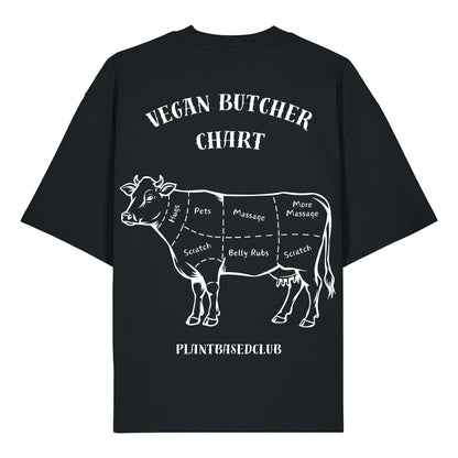 Vegan Butcher Chart - Oversized T-Shirt