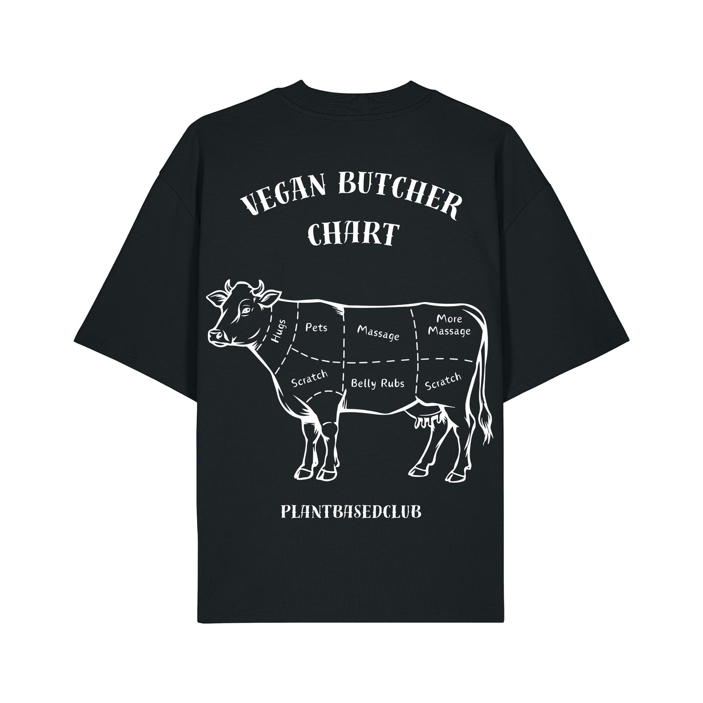 Vegan Butcher Chart - Oversized T-Shirt