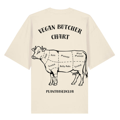 Vegan Butcher Chart - Oversized T-Shirt