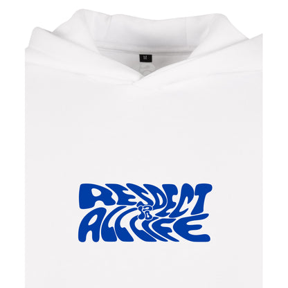Oversize hoodie without drawstring Respect all life 3