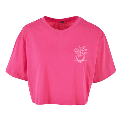Eat Plants & Bloom - Oversized Crop Top