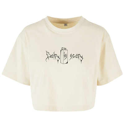 Dairy is Scary - Oversized Crop Top