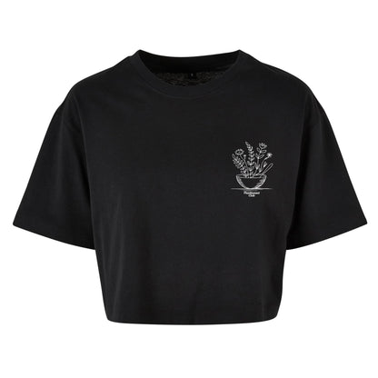 Eat Plants & Bloom - Oversized Crop Top