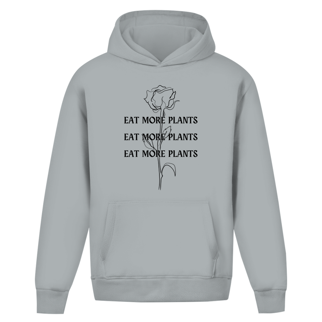 Mangez plus de plantes - Sweat à capuche surdimensionné (unisexe)
