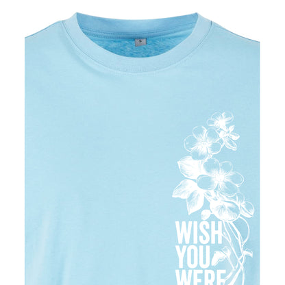 Wish you were Vegan - Oversized Crop Top