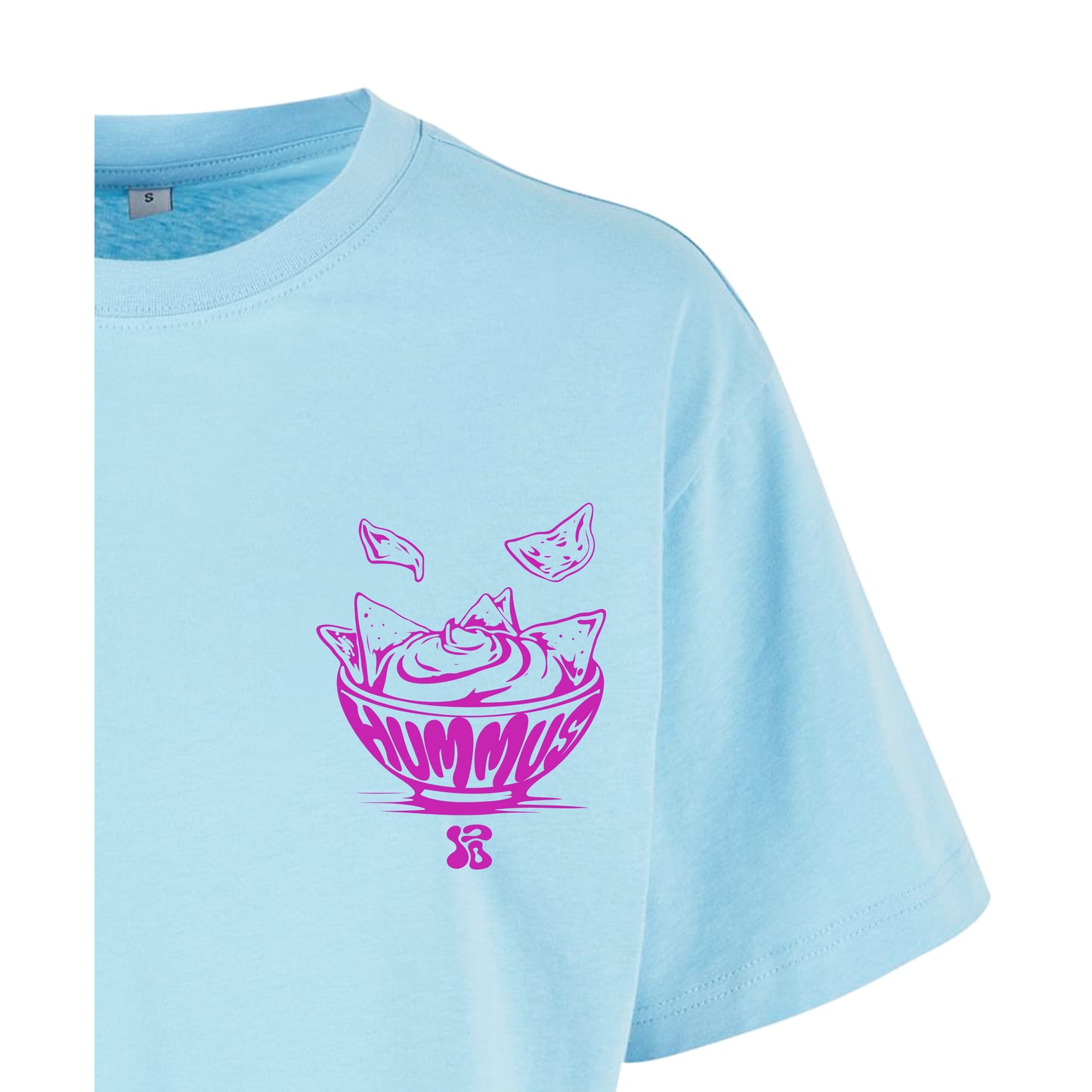 Women's Oversized Crop Top Spread Hummus Not Hate 3