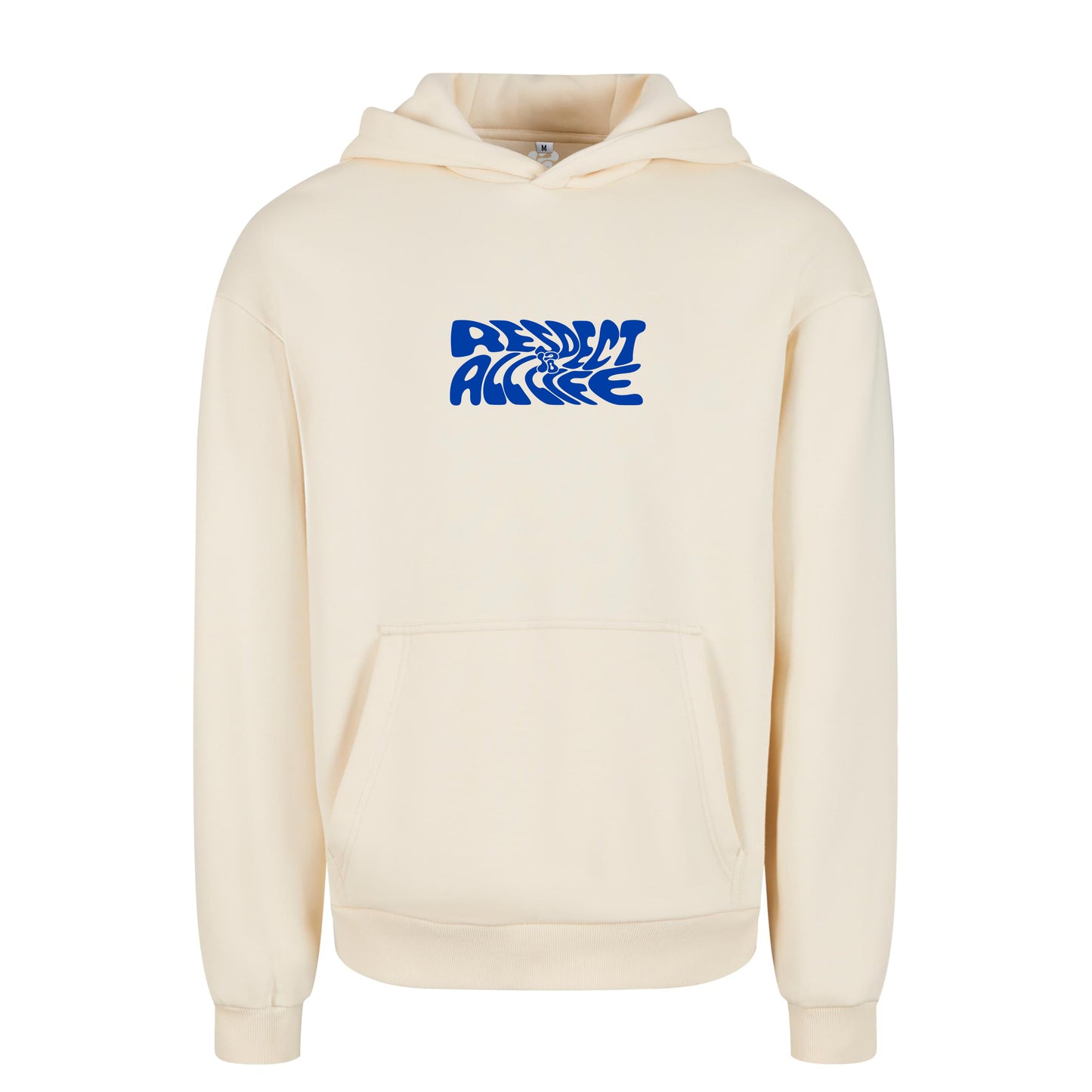 Oversize hoodie without drawstring Respect all life 3