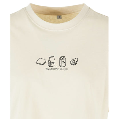 Vegan Breakfast Essentials - Oversized Crop Top