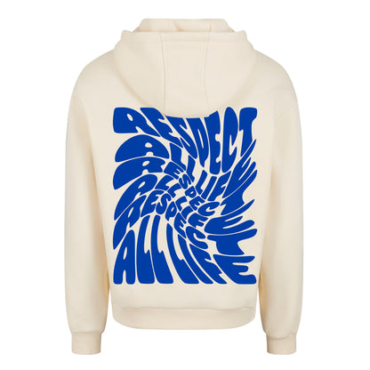 Oversize hoodie without drawstring Respect all life 3