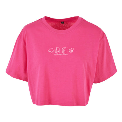Vegan Breakfast Essentials - Oversized Crop Top