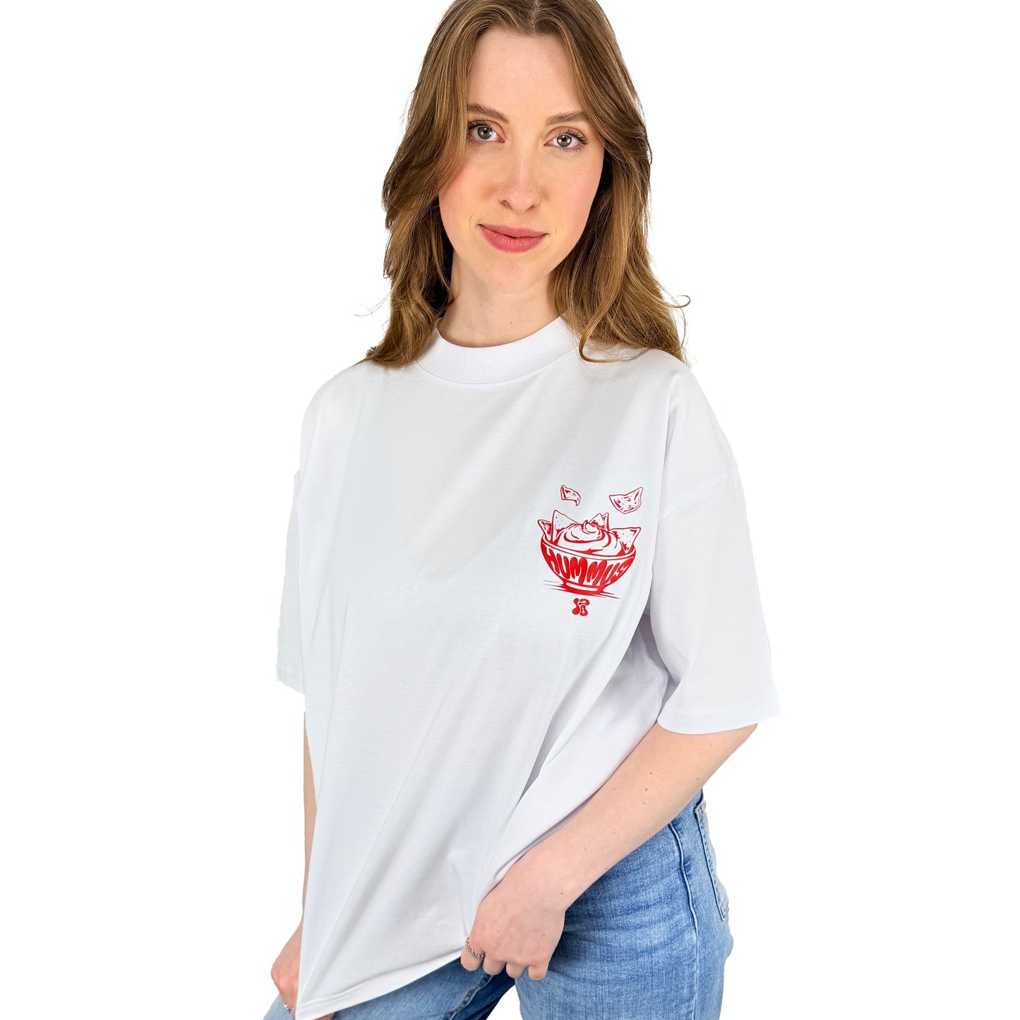 Spread Hummus Not Hate - Oversized T-Shirt