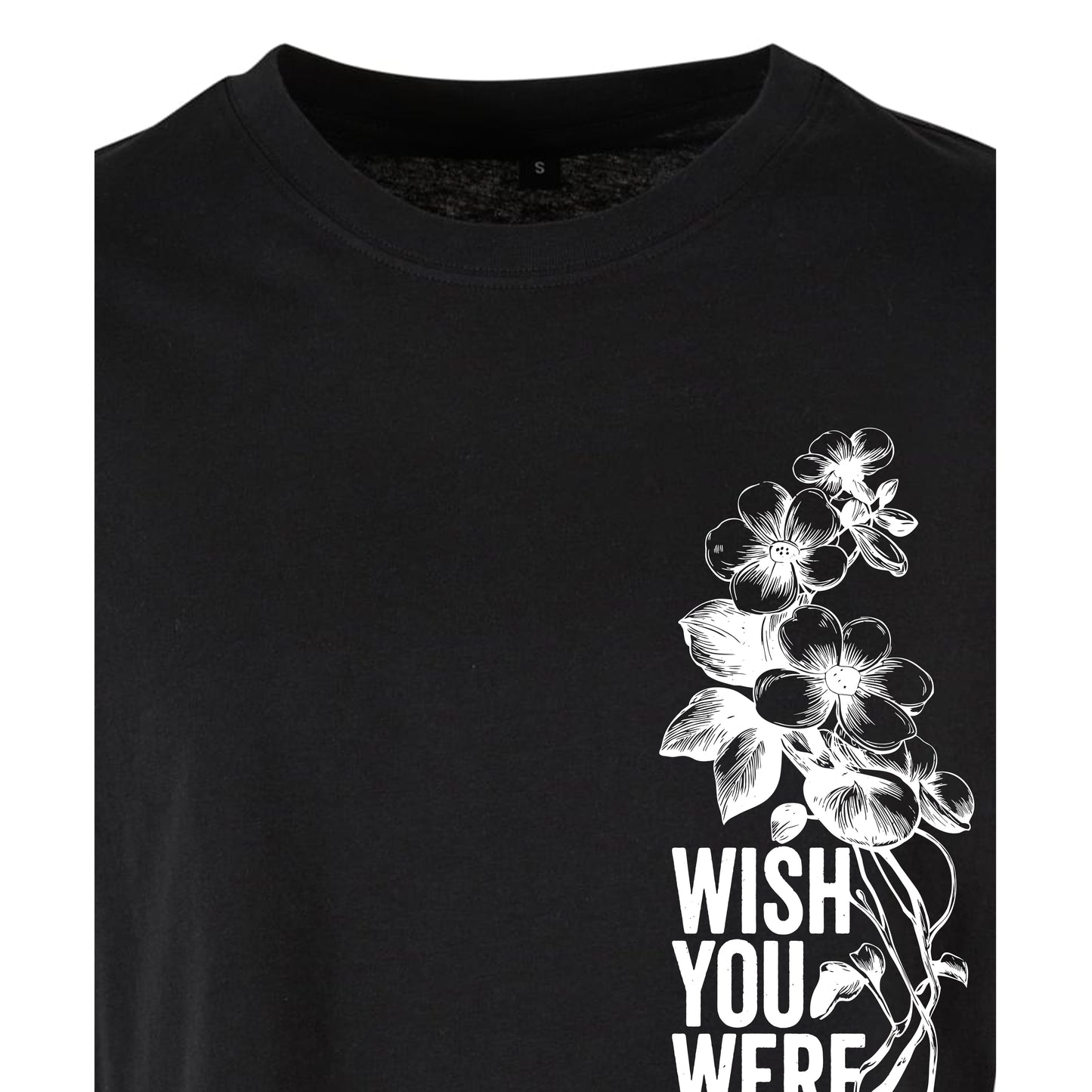 Wish you were Vegan - Oversized Crop Top