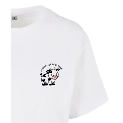 No Room For Beef Here - Oversized Crop Top