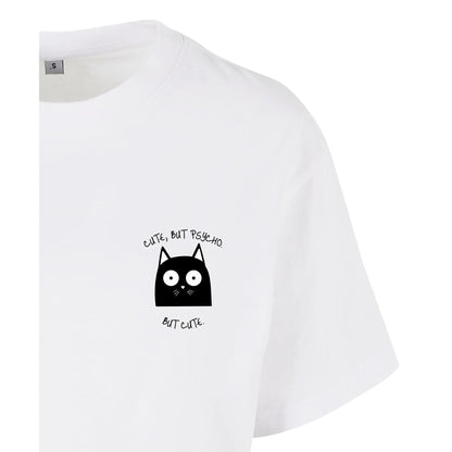 Cute, But Psycho. But Cute. - Oversized Crop Top