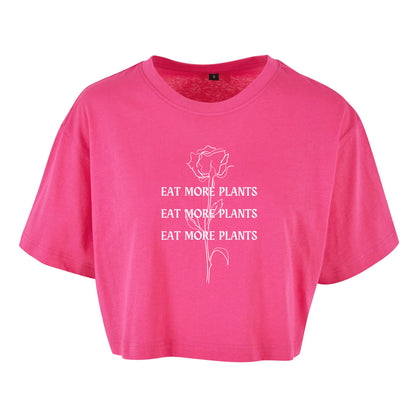 Eat More Plants - Oversized Crop Top