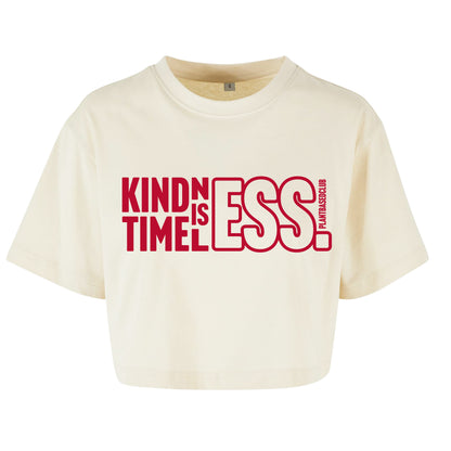 Kindness is Timeless - Oversized Crop Top