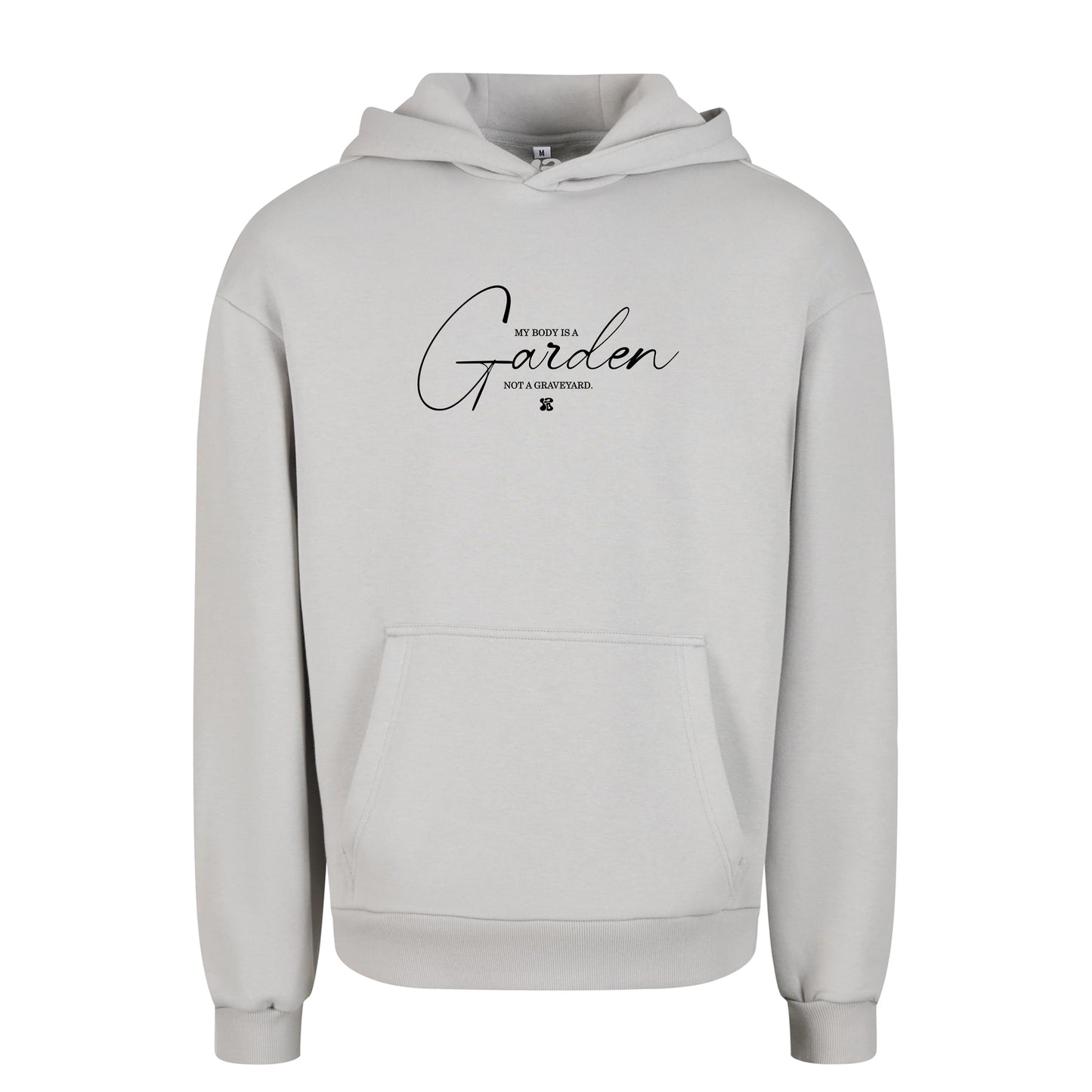 Oversize hoodie without drawstring My Body is a Garden 3
