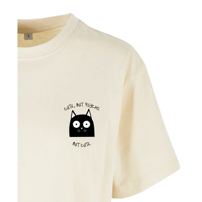 Cute, But Psycho. But Cute. - Oversized Crop Top