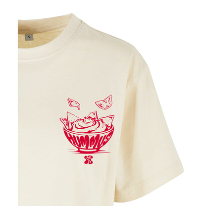 Women's Oversized Crop Top Spread Hummus Not Hate 3