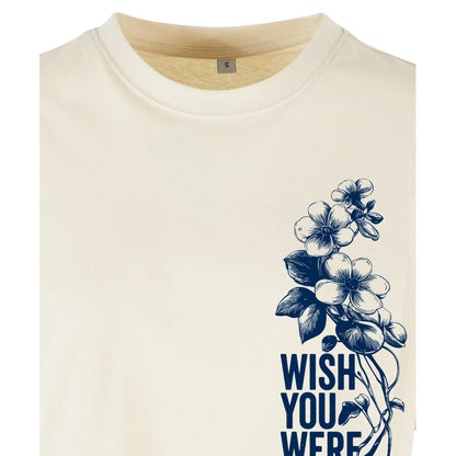 Wish you were Vegan - Oversized Crop Top