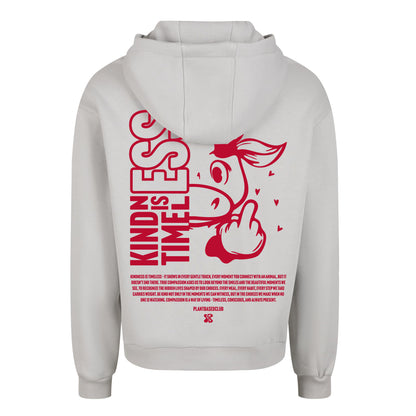 Oversize hoodie without drawstring Kindness is Timeless 3
