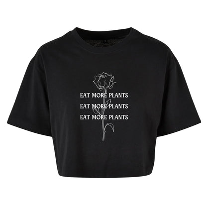 Eat More Plants - Oversized Crop Top