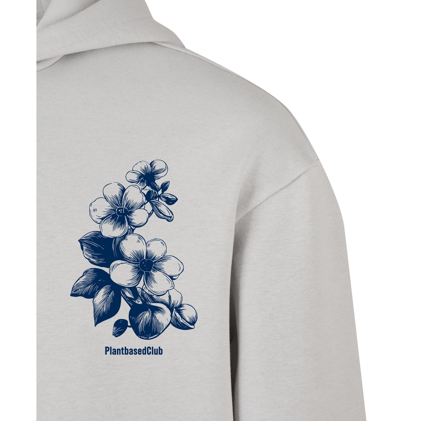 Oversize hoodie without drawstring Wish you were Vegan 3