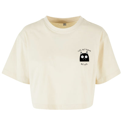 Cute, But Psycho. But Cute. - Oversized Crop Top