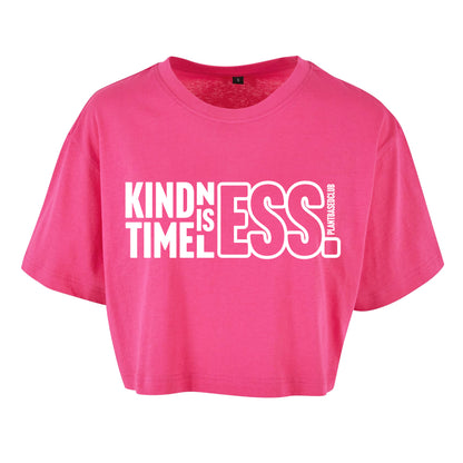 Kindness is Timeless - Oversized Crop Top