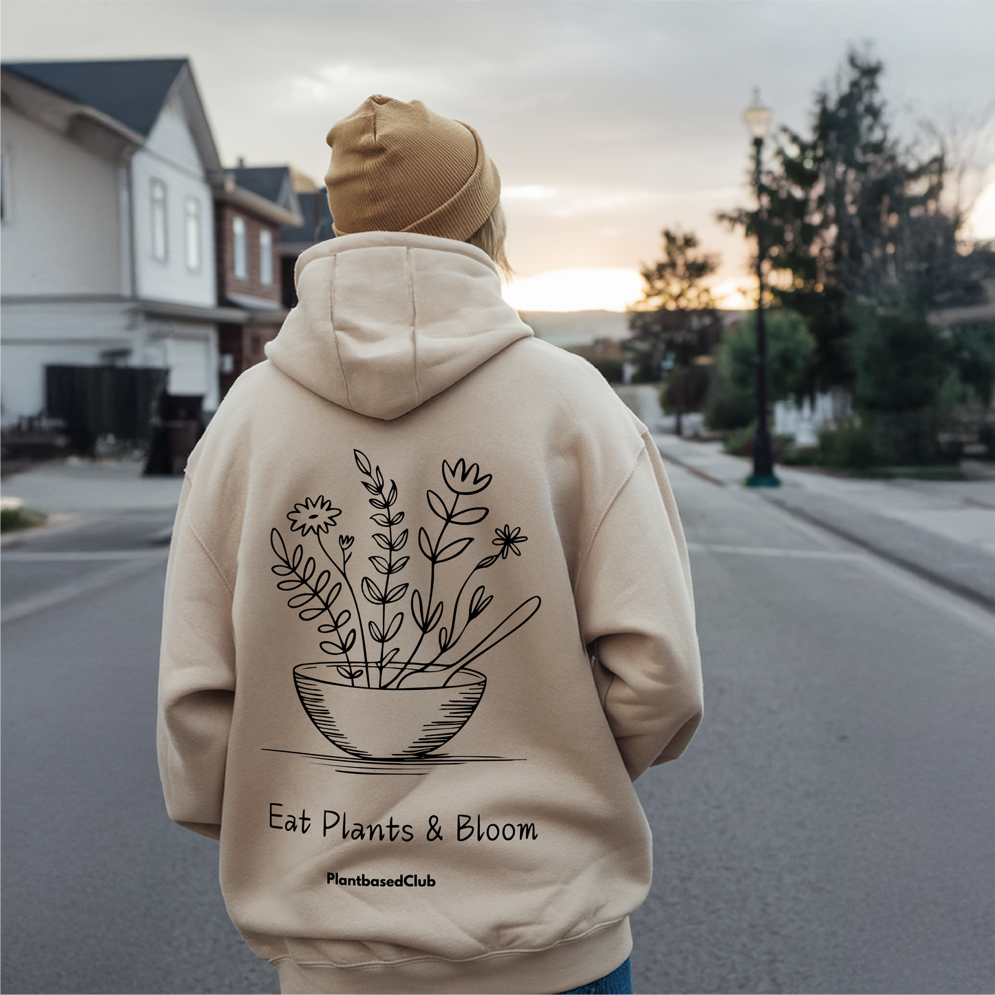 Eat Plants & Bloom - Oversized Hoodie (Unisex)
