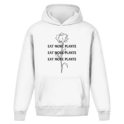 Mangez plus de plantes - Sweat à capuche surdimensionné (unisexe)
