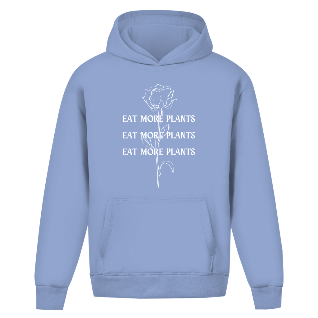 Mangez plus de plantes - Sweat à capuche surdimensionné (unisexe)