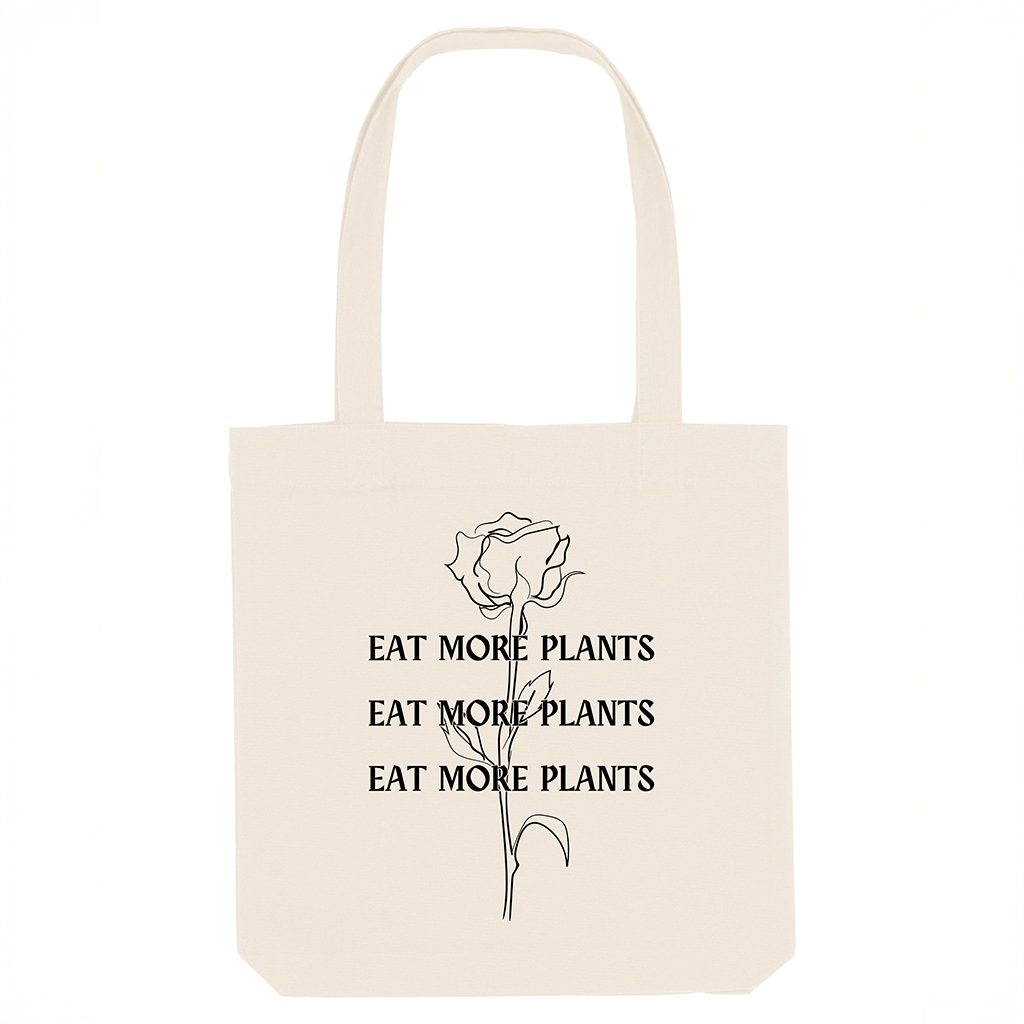 Mangez plus de plantes - Sac fourre-tout bio