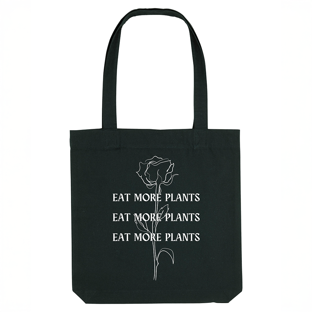 Mangez plus de plantes - Sac fourre-tout bio