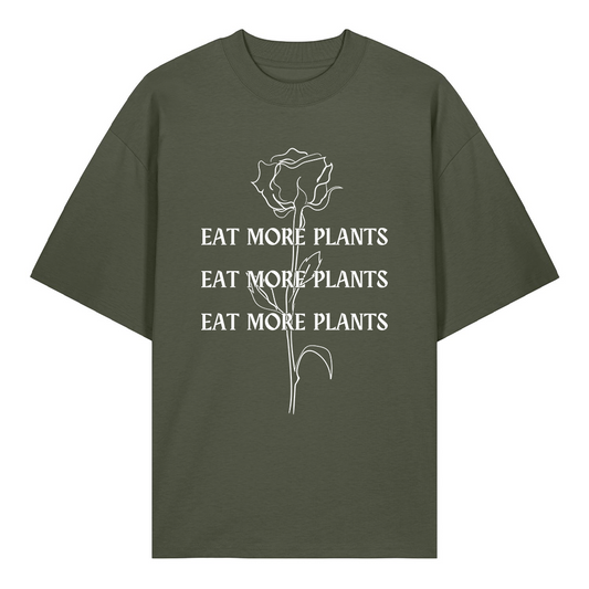 Eat More Plants - Bio Oversized T-Shirt (Unisex)