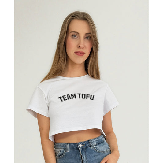 Team Tofu - Oversized Crop Top