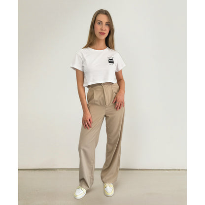 Cute, But Psycho. But Cute. - Oversized Crop Top