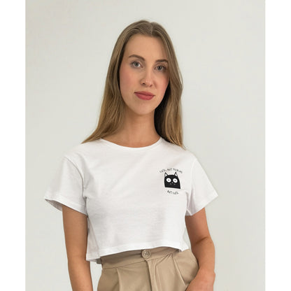 Cute, But Psycho. But Cute. - Oversized Crop Top