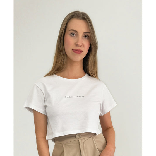 Animals deserve to live too - Oversized Crop Top