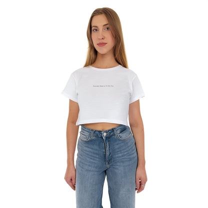 Animals deserve to live too - Oversized Crop Top