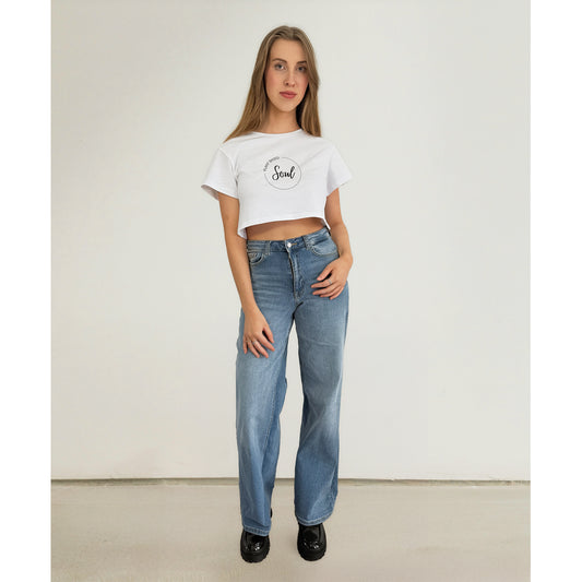 Plant Based Soul - Oversized Crop Top