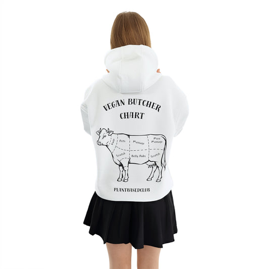 Vegan Butcher Chart - Oversized Hoodie