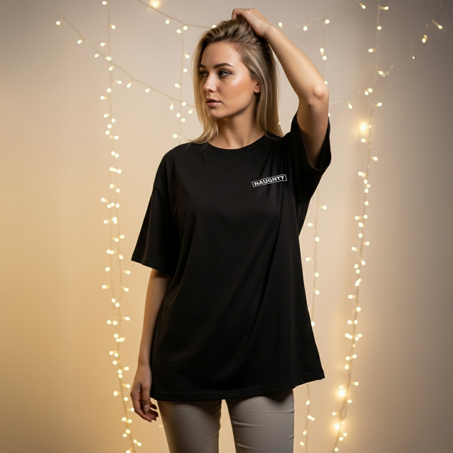 Naughty - Oversized T-Shirt