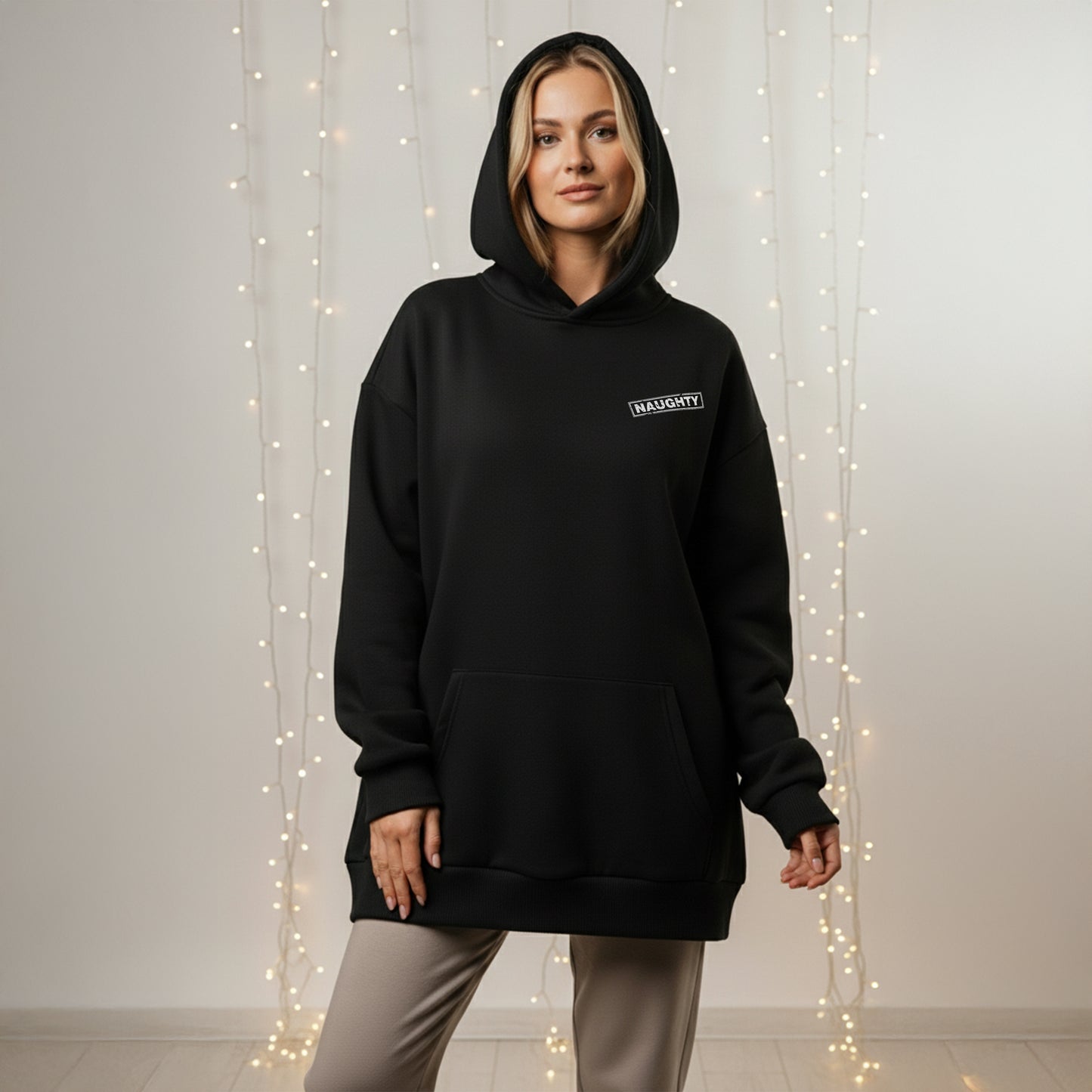 Naughty - Oversized Hoodie