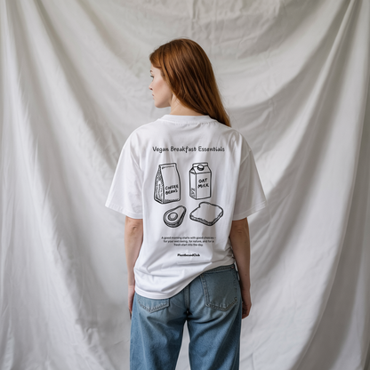 Vegan Breakfast Essentials - Organic Oversized T-Shirt (Unisex)